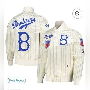 #ProStandard men’s jacket. NWOT retail $168 Brooklyn Dodgers Cream Jacket Large